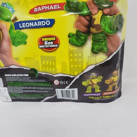 Goo Jit Zu Teenage Mutant Ninja Turtles 2 Pack Nickelodeon Leonardo Raphael - Picture 9 of 10